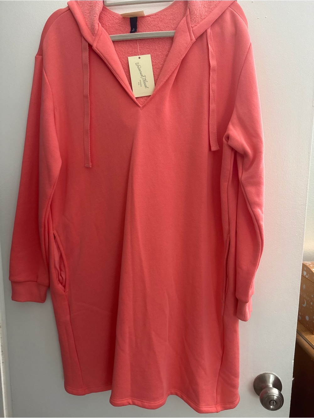 Universal Thread Coral Pullover Hoodie Dress sweatshirt